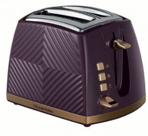 RUSSELL HOBBS 2 Slice Mulberry Groove Toaster