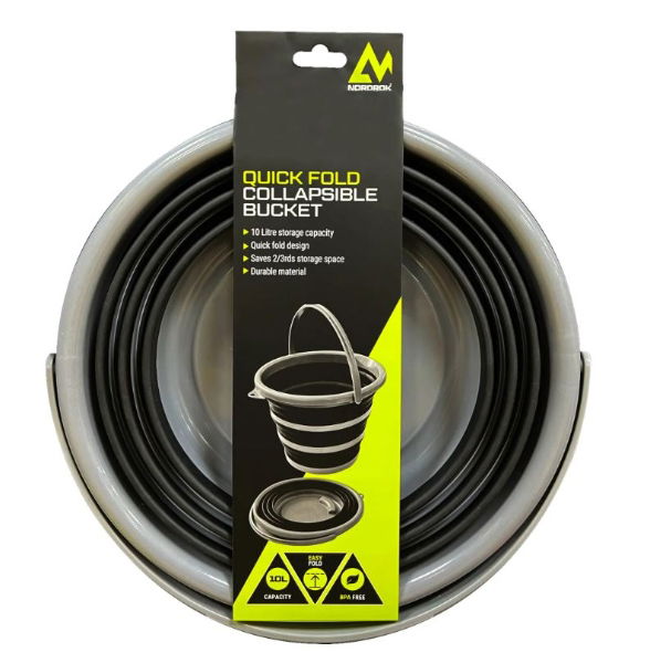 NORDROK 10L Collapsible Bucket