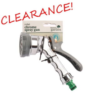 KINGFISHER Hose Connector 6 Dial Spray Gun CHROME