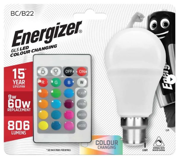 ENERGIZER GLS RGB+W B22