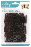 ASHLEY 65pc Gutter Hooks Black