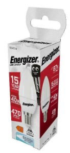 ENERGIZER LED CANDLE 470LM OPAL E14 DAYLIGHT BOX